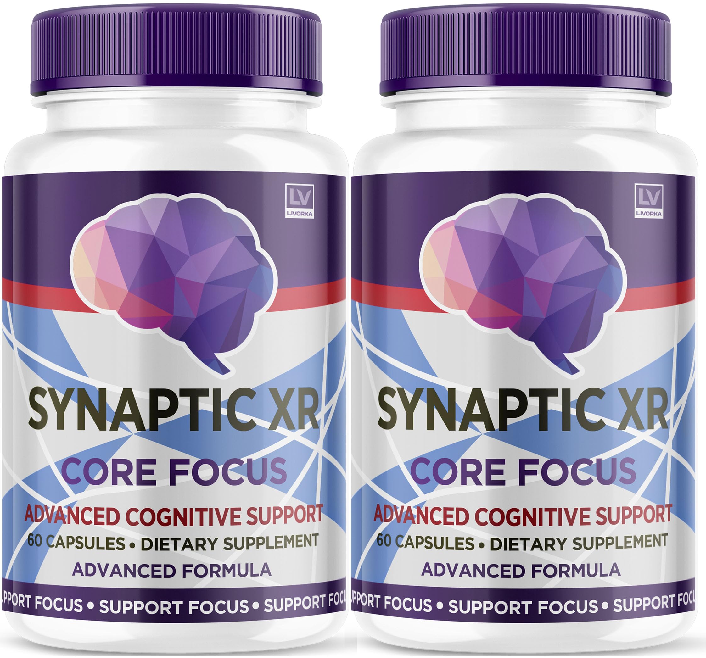 LIVORKA Synaptic XR Brain Caps front view with packaging