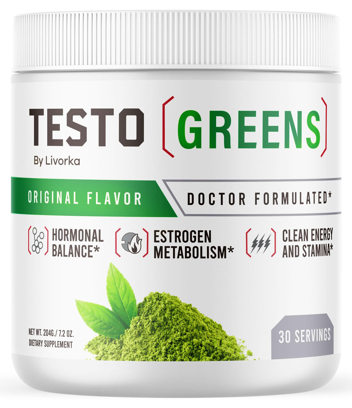 LIVORKA Testo Greens Powder 170g front view
