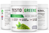 LIVORKA Testo Greens Powder 170g mixed in a drink