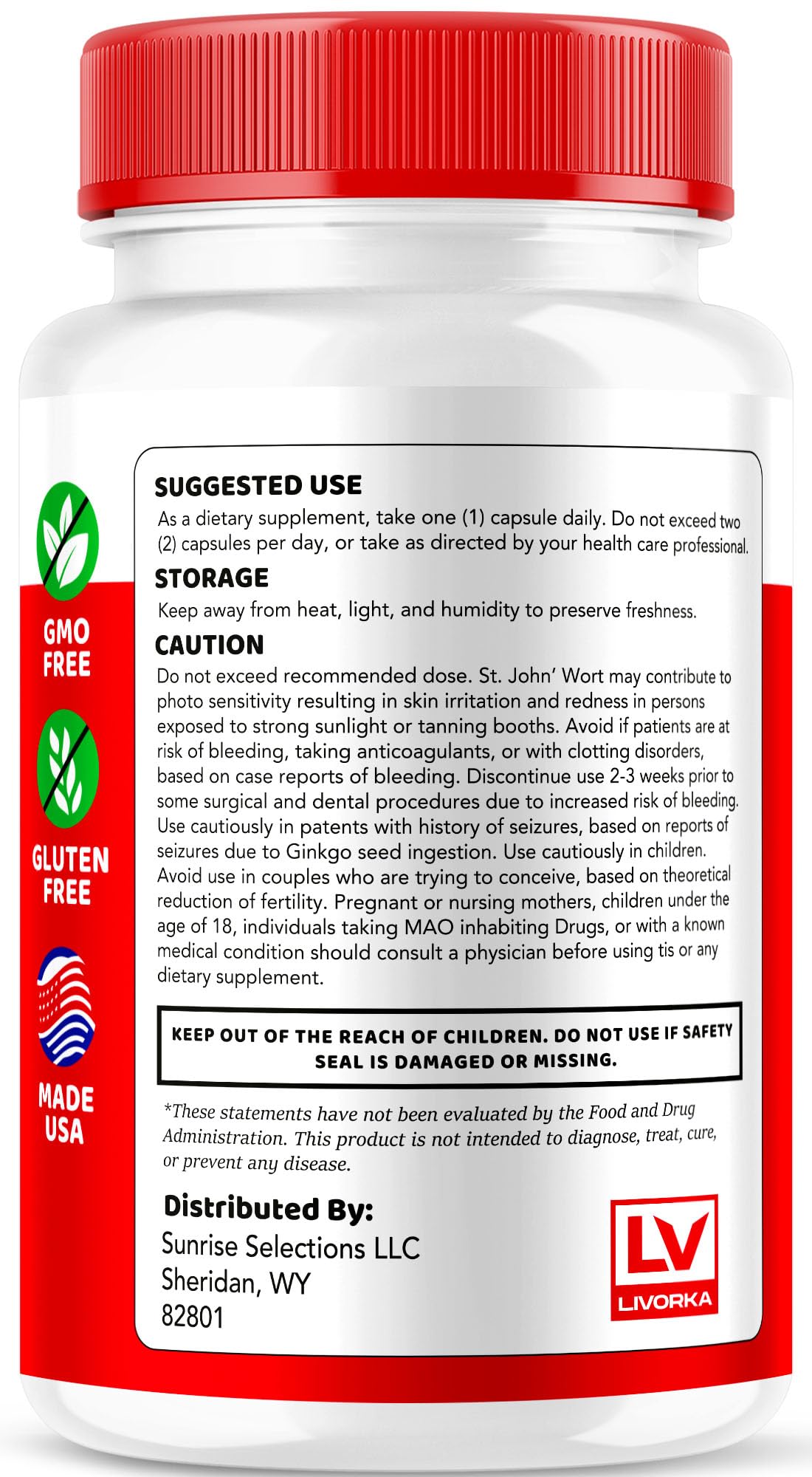 LIVORKA True Balance Pro bottle with dosage information