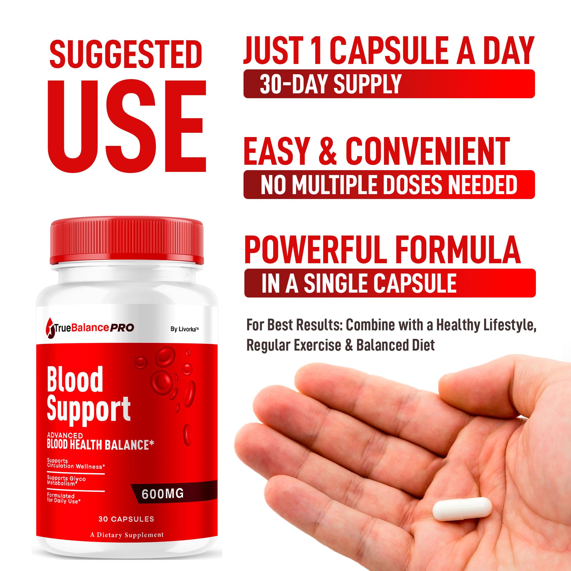 LIVORKA True Balance Pro capsules on a table
