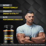 LIVORKA Vigor Force for Men supplement label close-up