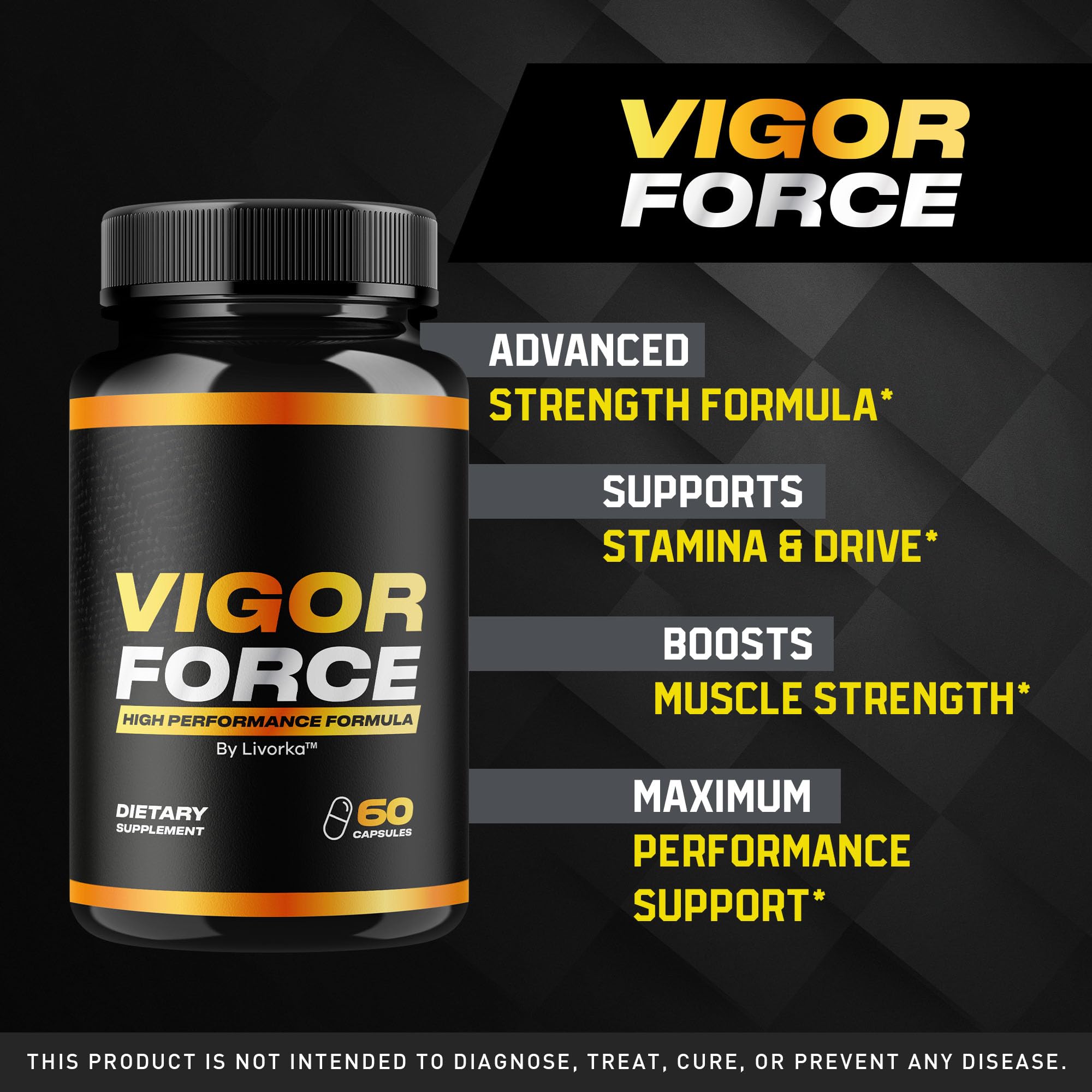 LIVORKA Vigor Force for Men supplement side view