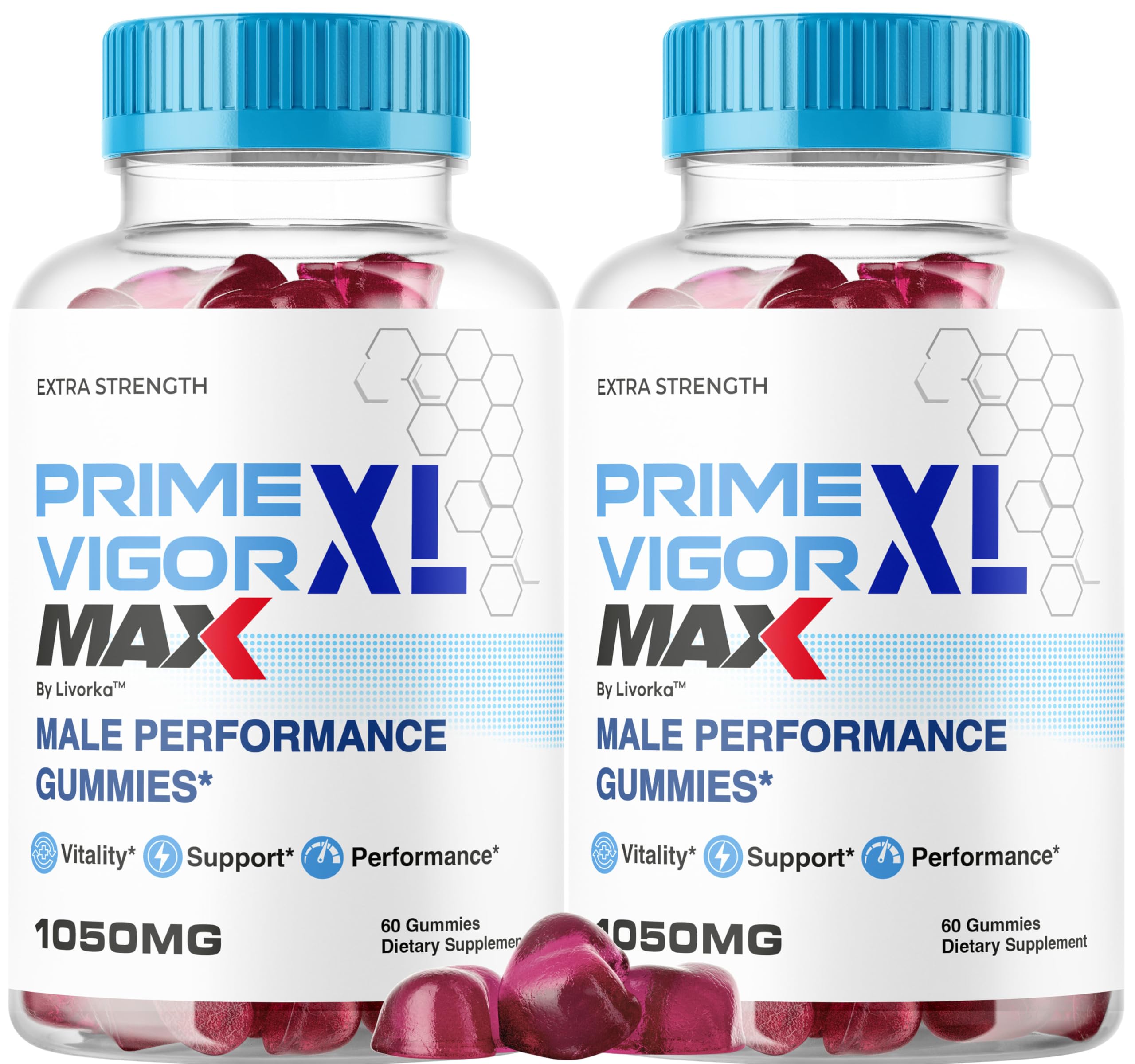LIVORKA Vigor XL Max Gummies for Men front view packaging