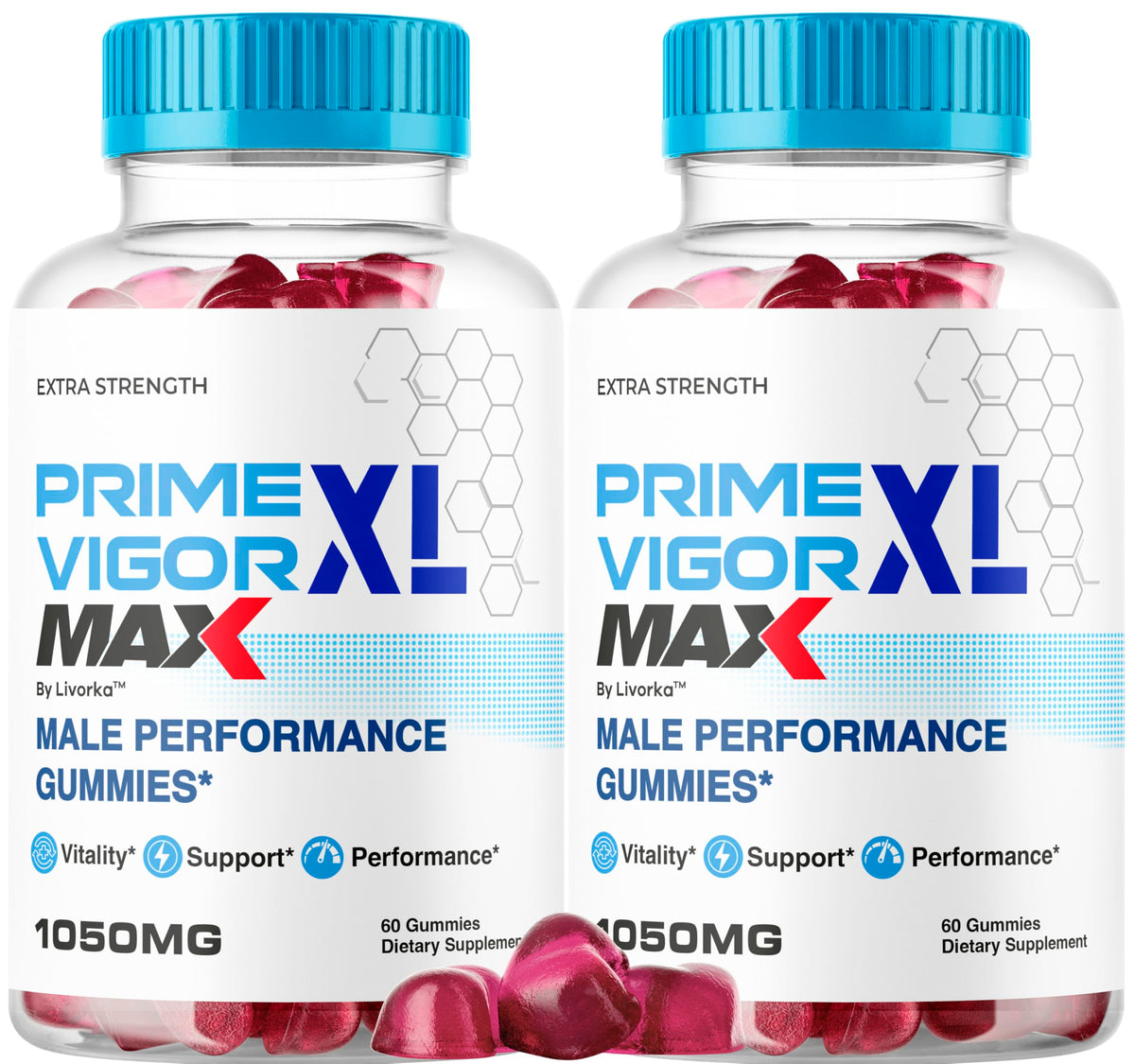 LIVORKA Vigor XL Max Gummies for Men front view packaging