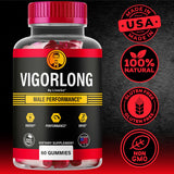 LIVORKA Vigorlong Gummies for Men displayed with other supplements