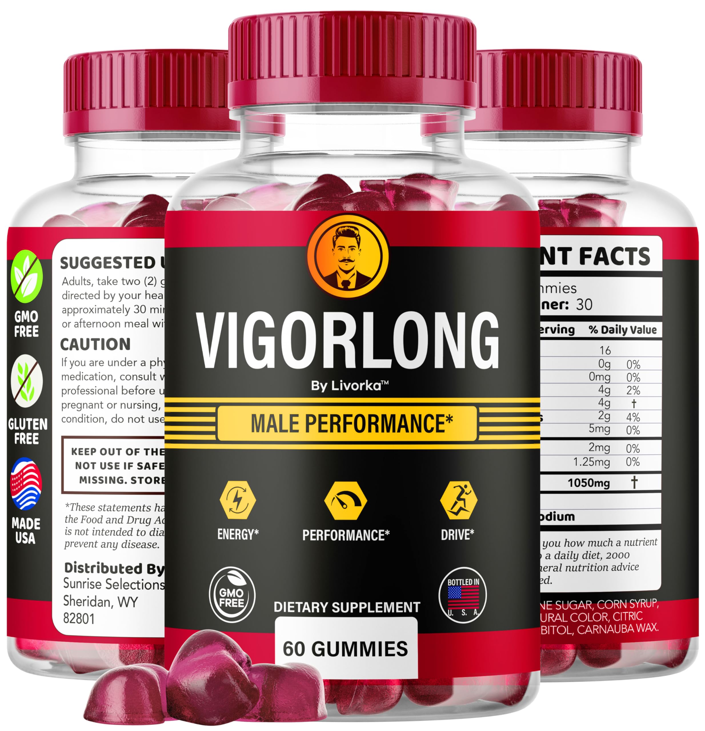 LIVORKA Vigorlong Gummies for Men in a lifestyle setting
