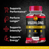 LIVORKA Vigorlong Gummies for Men side view showing gummy texture