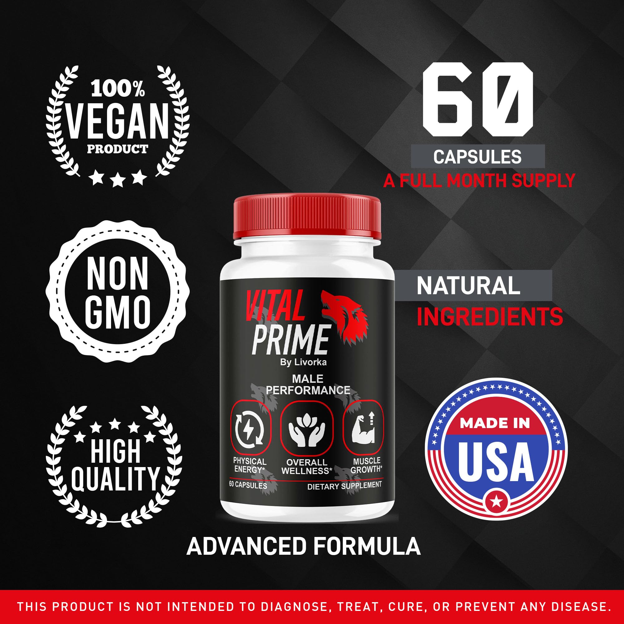 LIVORKA Vital Advanced Formula for Men Capsules close-up