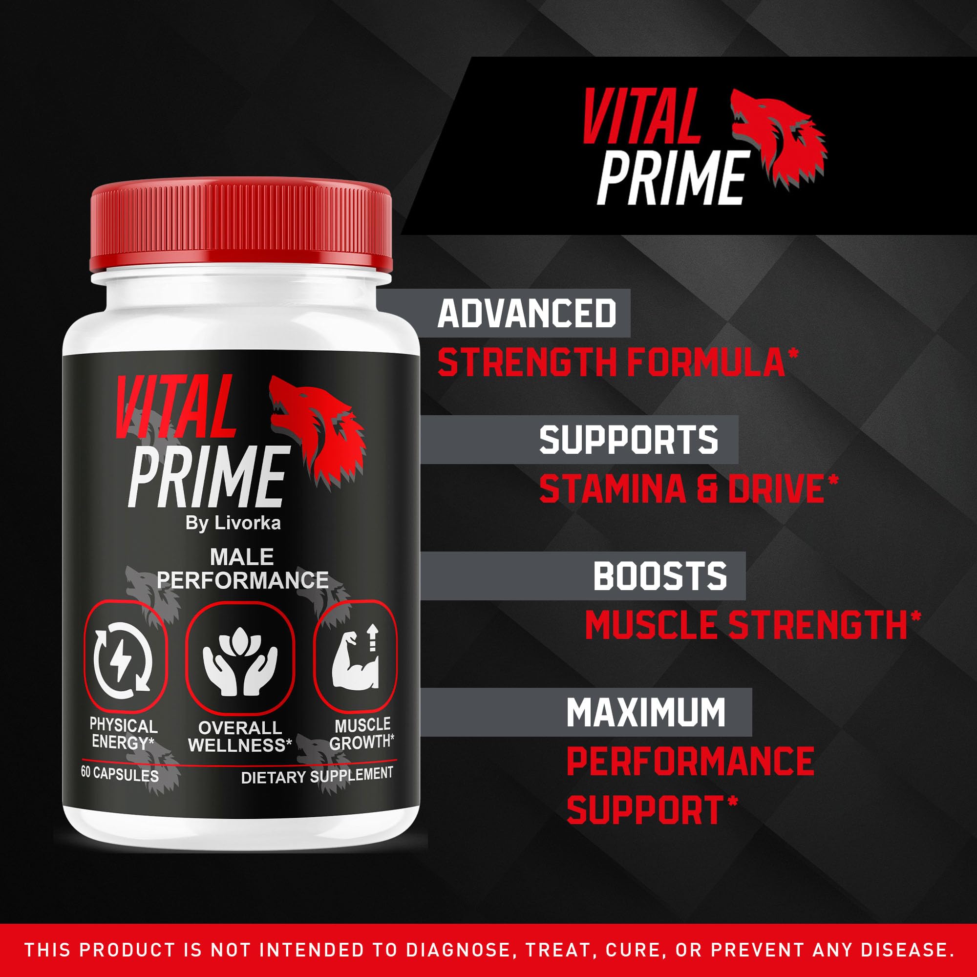 LIVORKA Vital Advanced Formula for Men Capsules side view