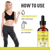 LIVORKA Vital Drops Advanced Formula label close-up