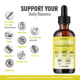 LIVORKA Vital Drops Advanced Formula liquid supplement in use