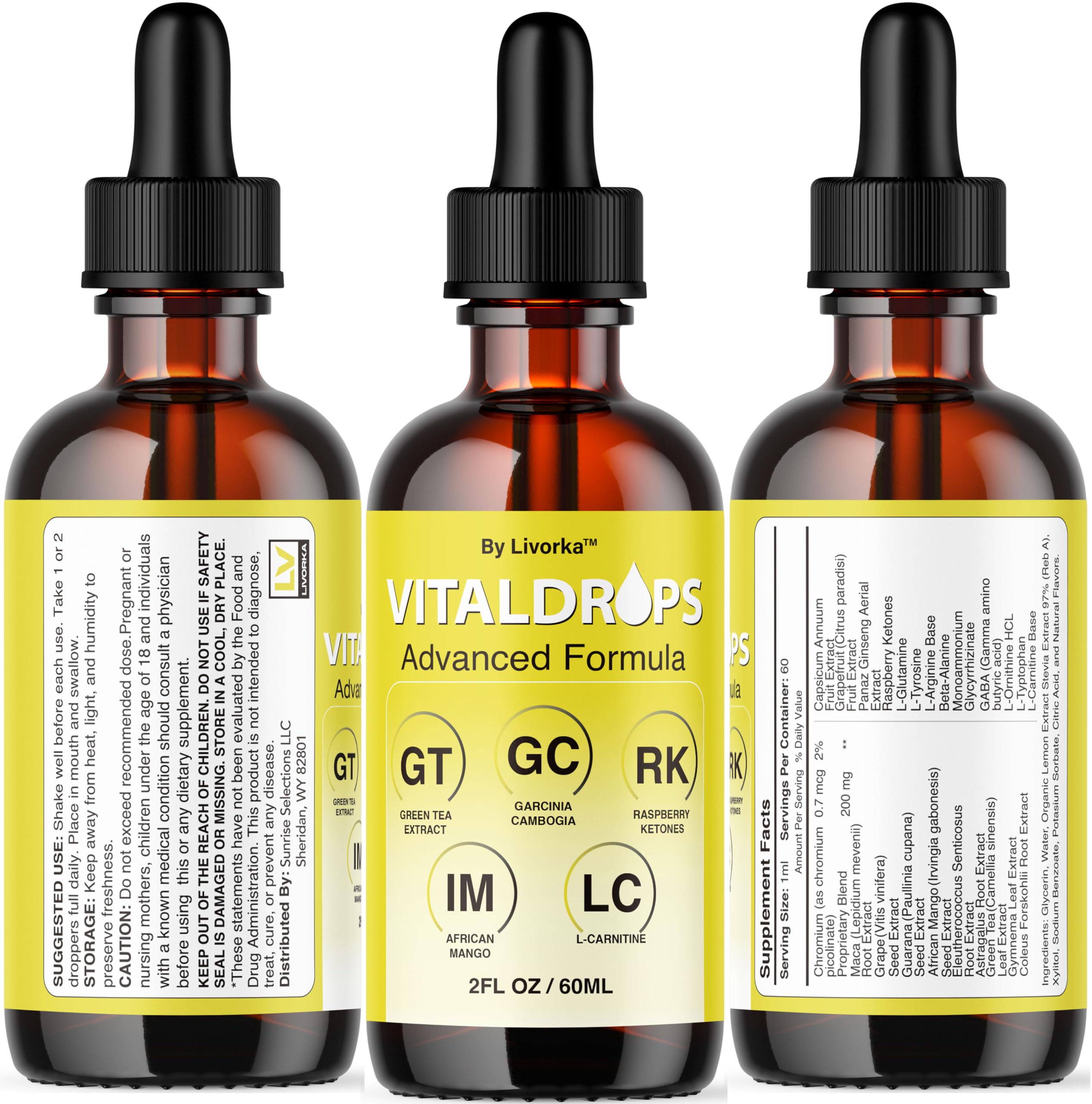 LIVORKA Vital Drops Advanced Formula liquid supplement lifestyle scene