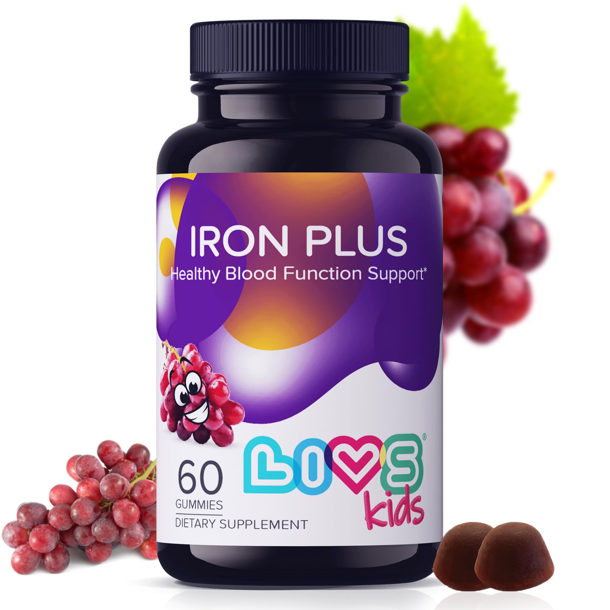 LIVS Iron Gummies 20mg front view packaging