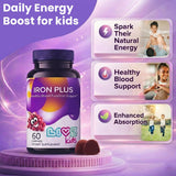 LIVS Iron Gummies 20mg grape flavour gummies