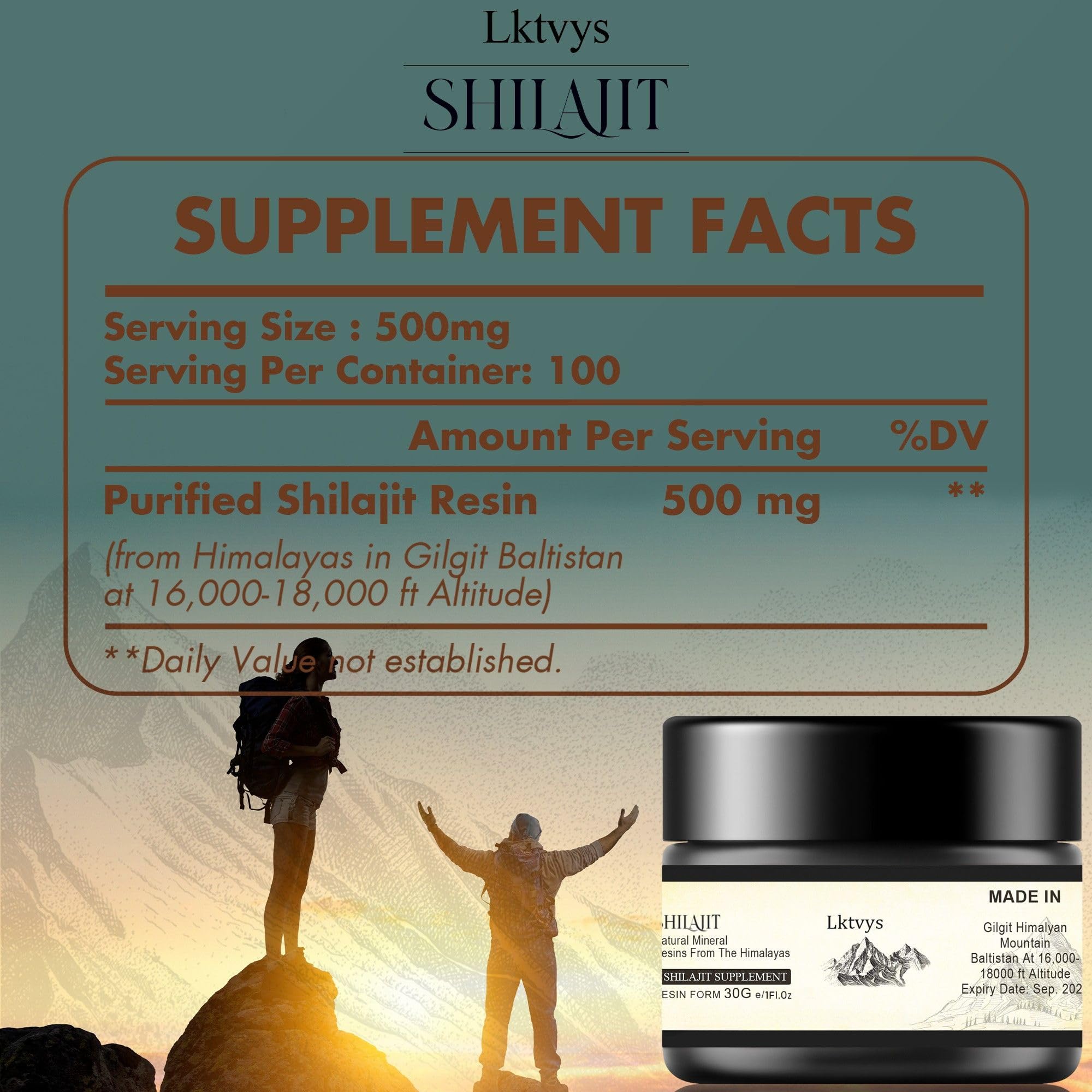 Lktvys Shilajit Resin in warm water