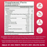 Llama Naturals Adult Multivitamin Gummies cherry flavour close-up