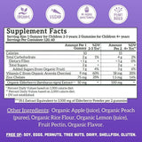 Llama Naturals Elderberry Gummies displayed with organic ingredients