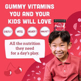 Llama Naturals Kids Multivitamin Gummies on a wooden table