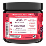 Llama Naturals Kids Multivitamin Gummies packaging side view