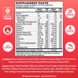 Llama Naturals Kids Multivitamin Gummies strawberry flavour close-up