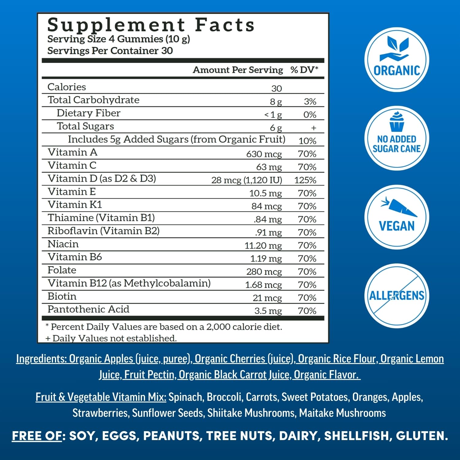 Llama Naturals Men's Multivitamin Gummies 331g cherry flavour