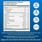 Llama Naturals Men's Multivitamin Gummies showing real fruit ingredients