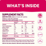 Llama Naturals Organic Vitamin D3 + K2 Gummies with real fruit