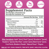 Llama Naturals Prebiotic Probiotic Gummies 340g packaging