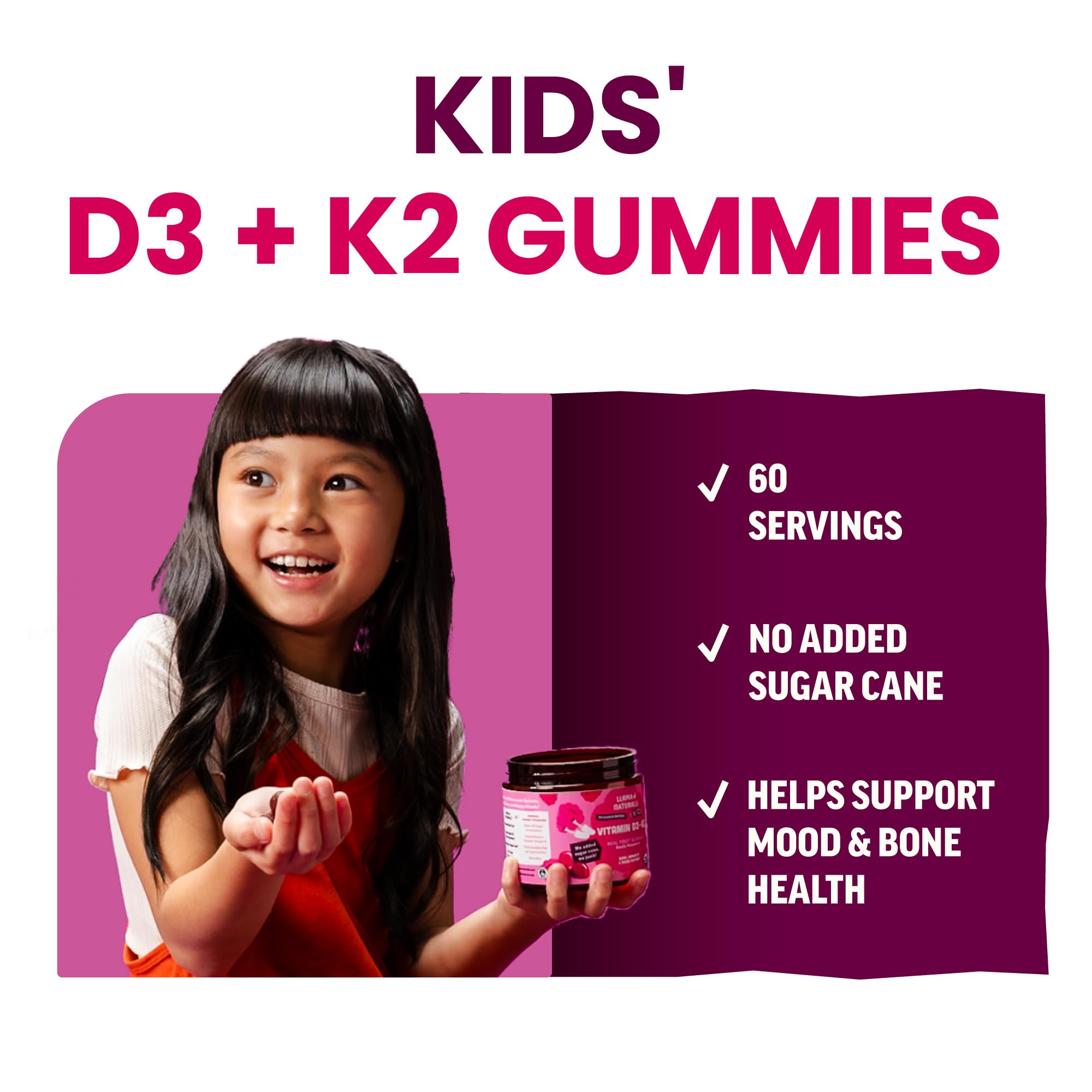 Llama Naturals Vitamin D3 K2 Gummies packaging