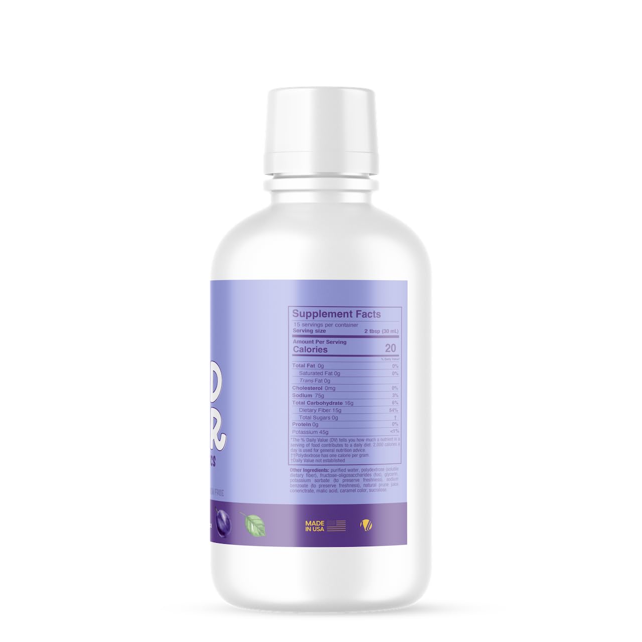 LLORENS PHARMACEUTICAL Liquid Fiber Supplement 850g side view