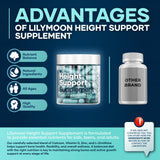 LM LILYNUTRAMOON Height & Bone Support Supplement label details