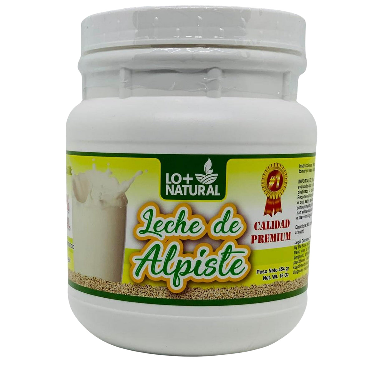 LO+NATURAL Canary Seed Powder front view packaging