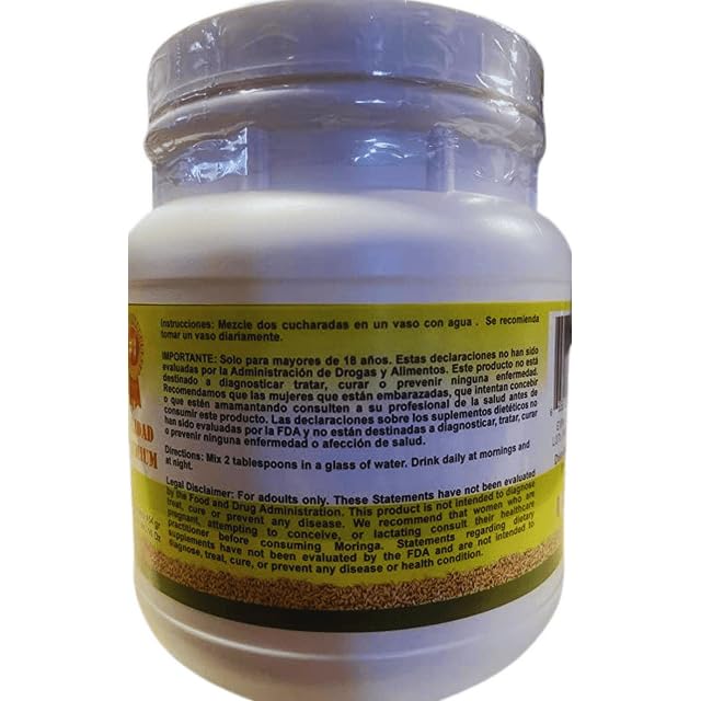 LO+NATURAL Canary Seed Powder mixed in a glass of water