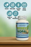 LO+NATURAL Wereke & Nopal Capsules in a hand