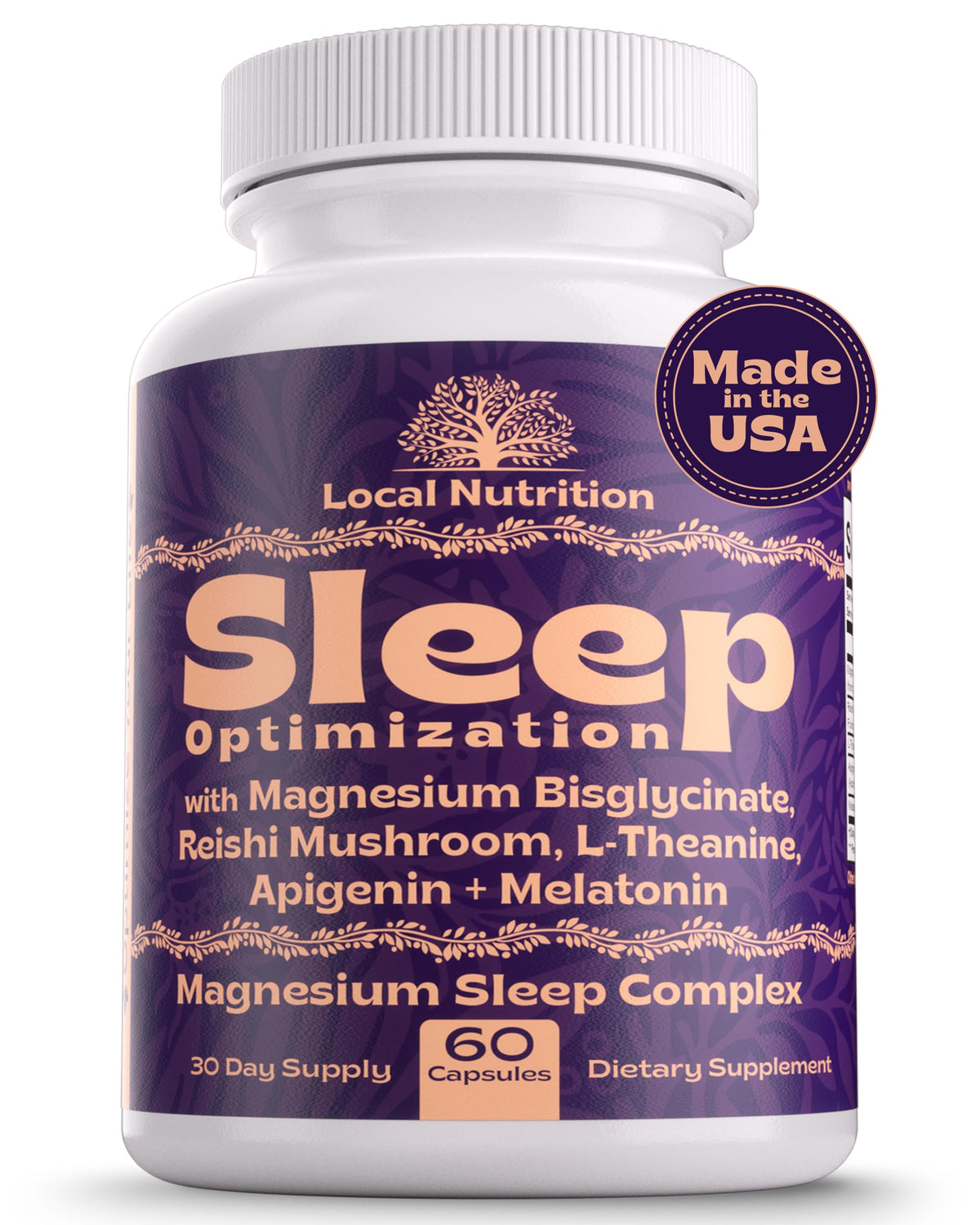 Local Nutrition Sleep Supplement 60 capsules front view