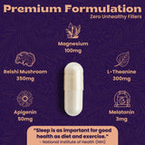 Local Nutrition Sleep Supplement with a glass of water