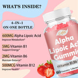 Lofei Alpha Lipoic Acid Gummies close-up of gummies