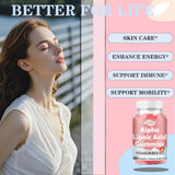 Lofei Alpha Lipoic Acid Gummies on a wooden table