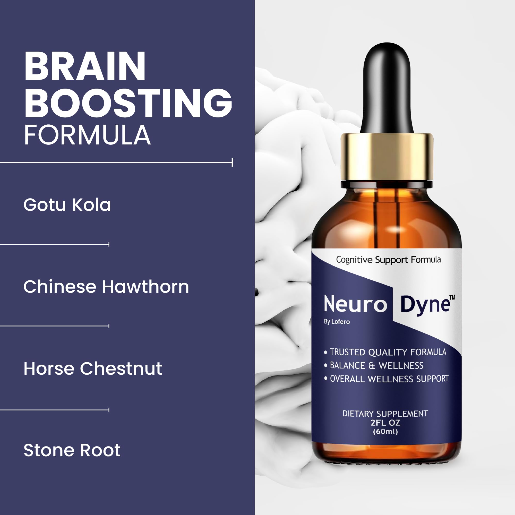 Lofero NeuroDyne Drops liquid dropper close-up