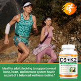 lofuanna Vitamin D3 K2 softgels with a measuring spoon