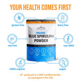 Lone Star Botanicals Organic Blue Spirulina Powder close-up