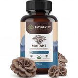 Longevity Botanicals Maitake Mushroom Extract Capsules bottle front view