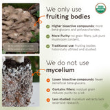 Longevity Botanicals Maitake Mushroom Extract Capsules side view