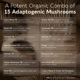 Longevity Botanicals Power 15 Mushroom Blend packaging side view