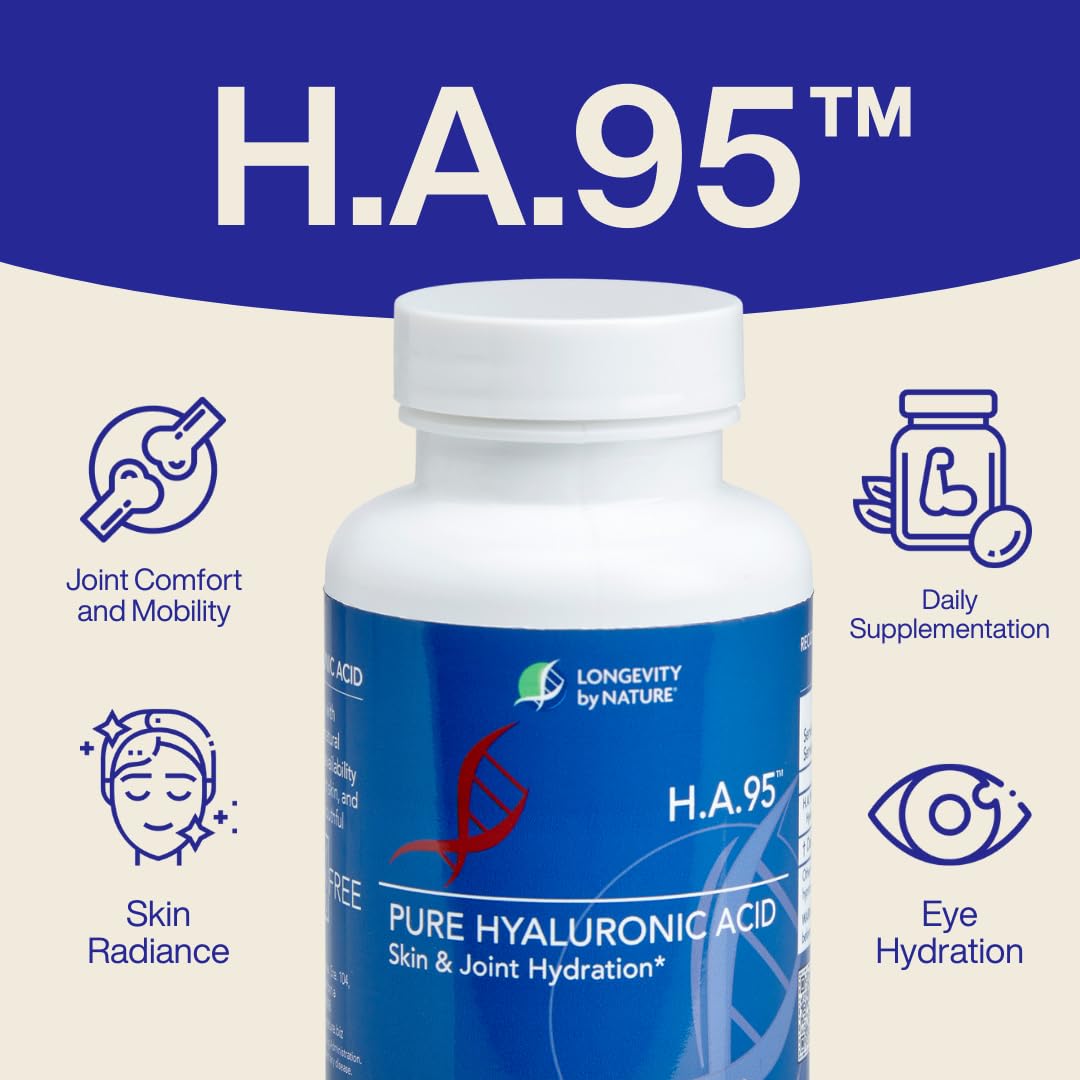 Longevity by Nature Hyaluronic Acid Supplement side view