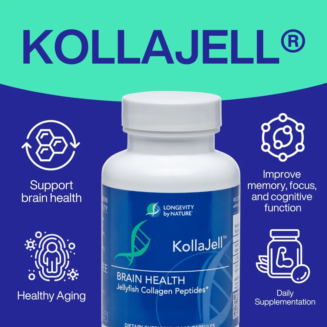 Longevity by Nature KollaJell Collagen Peptides 91g side view
