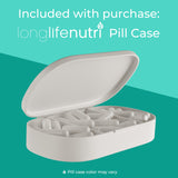 LongLifeNutri Alpha GPC 600mg Choline Supplement bottle back view