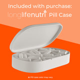 LongLifeNutri Apricot Extract 1000mg capsules in a hand