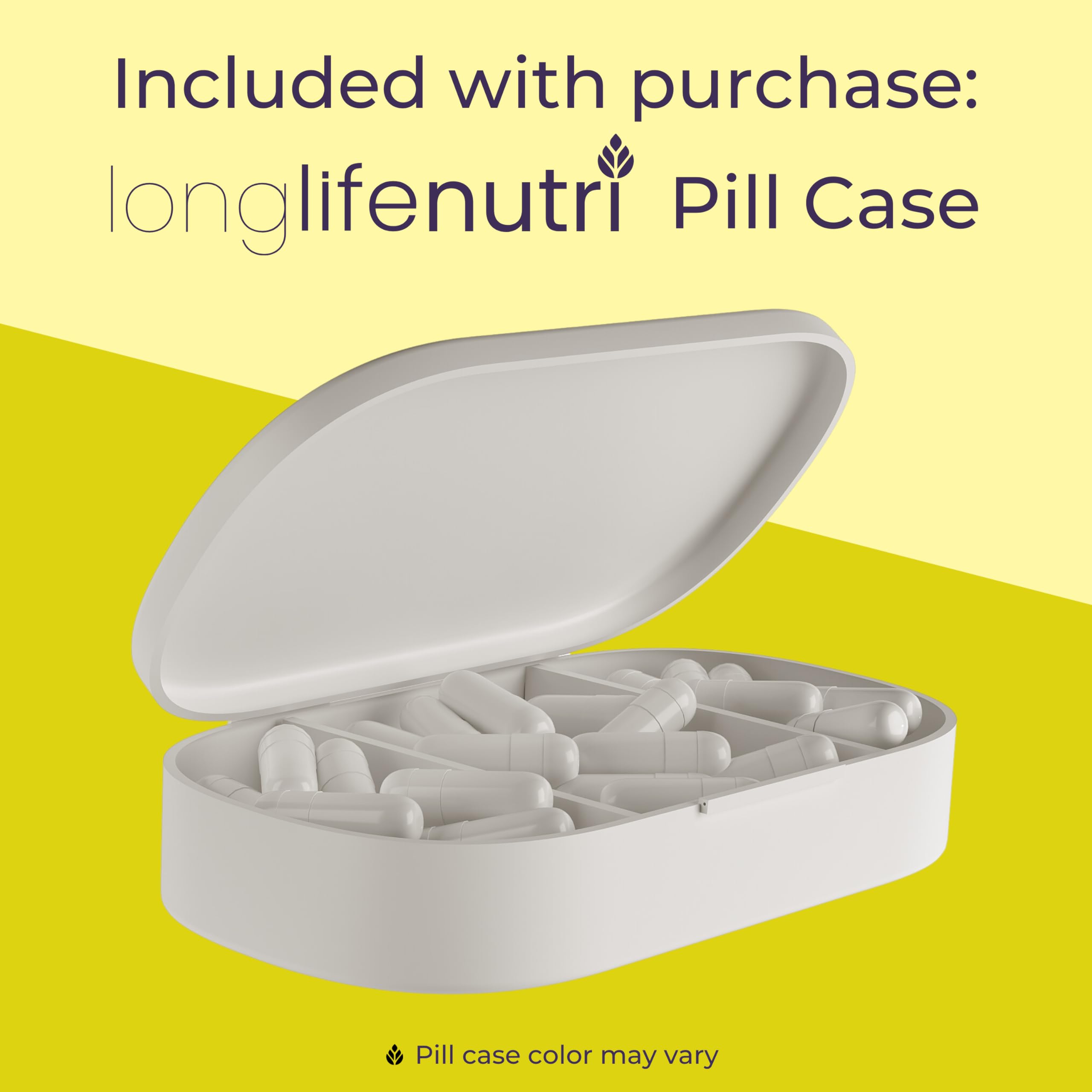 LongLifeNutri Berberine HCL 500mg Capsules on a wooden surface
